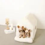 ナチュラル小窓付きコーデュロイペットハウス - Image 7