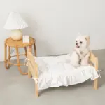 フリル組み立てウッドベッド - Image 9