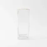 ガラスフラワーベース ゴールド淵