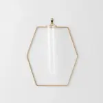 ヘキサゴン型ウォールフラワーベース フック付 - Image 2