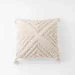 トライアングル柄フリンジクッション