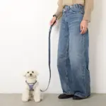 木馬刺繍入りコーデュロイボアハーネス+リードSET【名入れ刺繍対応】 - Image 7