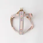 反射フラワー刺繍ハーネス+リードSET【名入れ刺繍対応】 - Image 3