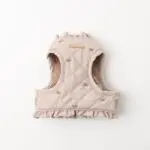 リボン刺繍フリルキルティングハーネス+リードSET【名入れ刺繍対応】 - Image 3