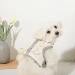 冷感マーガレット柄ハーネス+リードSET【名入れ刺繍対応】【保冷剤付き】 - Image 2