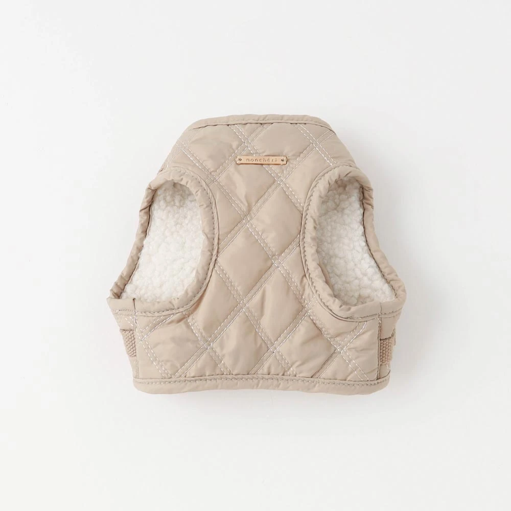 product_image_1763960841.webp キルティングボアハーネス+リードSET【名入れ刺繍対応】 - Image 1