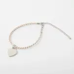 レザークラフトハートネックレス