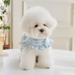 フリルストライプコットンハーネス マジックテープ脱着 保冷剤ポケット付き クールハーネス YOSAE